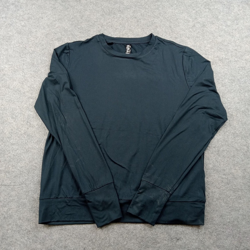 Lukka.lux Shirt Womens Small Black Long Sleeve Lightweight Stretch Athletic‎ Top